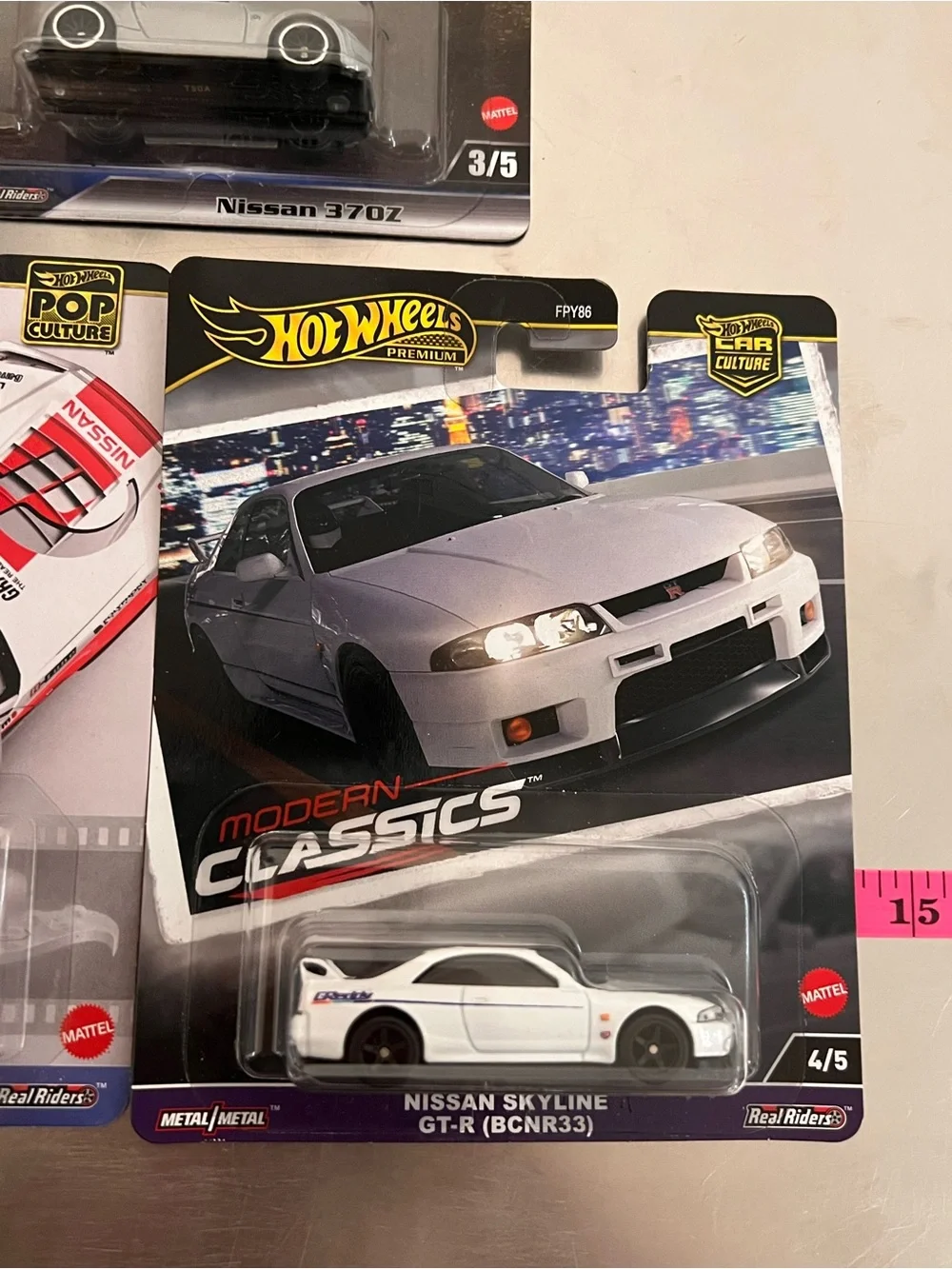 Hot Wheels Premium Nissan Lot 3 Skyline GT-R BNR34 BCNR33 F&F 370Z JDM